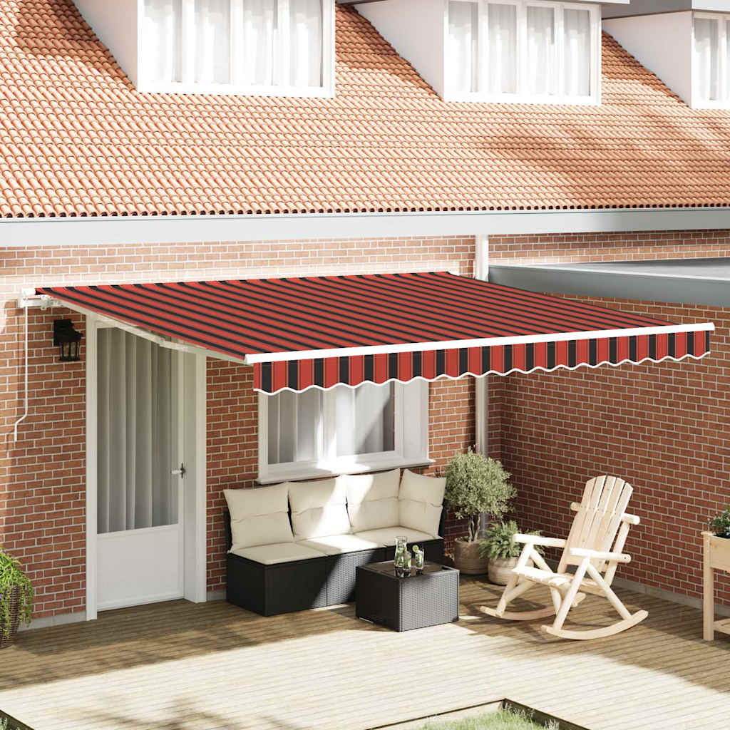 Vidaxx parasol pliant orange et marron 400 × 300 cm