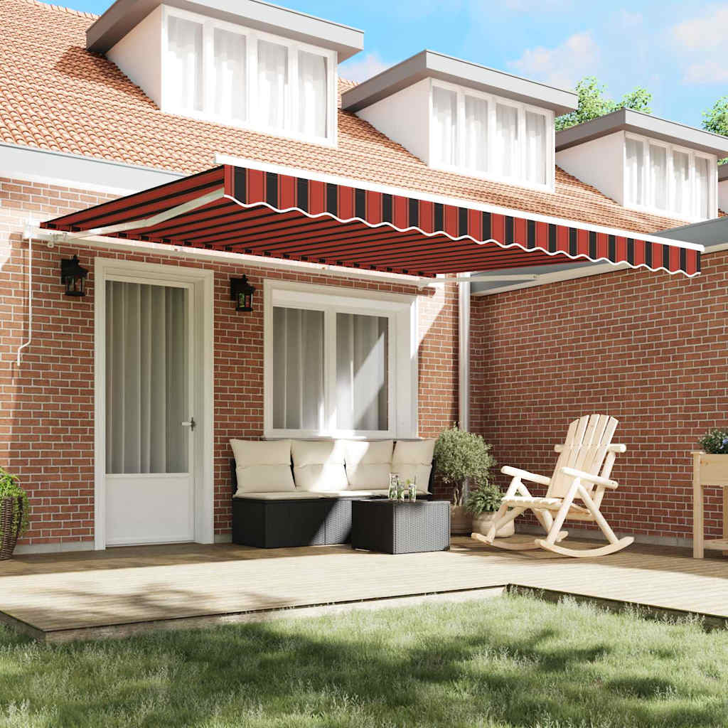 Vidaxx parasol pliant orange et marron 400 × 300 cm