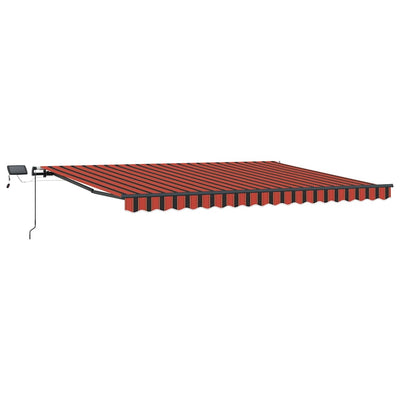 Vidaxx parasol pliant tissu orange et marron 400 × 300 cm