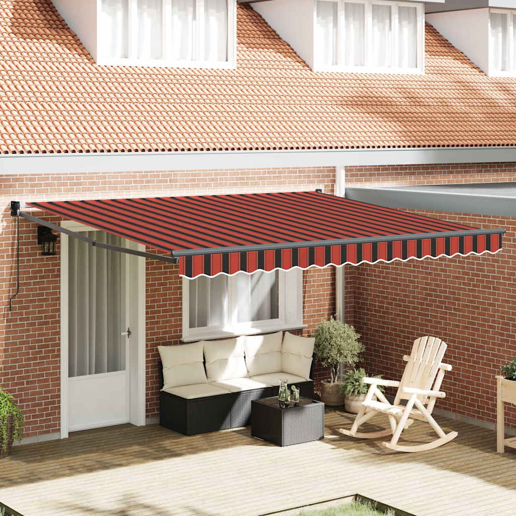 Vidaxx parasol pliant orange et marron 400 × 300 cm