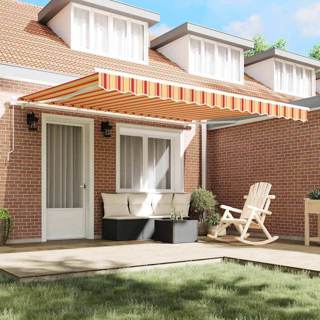 Vidaxx parasol pliable jaune et orange 400 × 300 cm