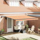 Vidaxx parasol pliant jaune et orange 400 × 300 cm en tissu
