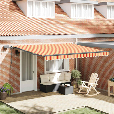 Vidaxx parasol pliant jaune et orange 400 × 300 cm en tissu