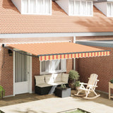 Vidaxx parasol pliable jaune et orange 400 × 300 cm - afbeelding 1