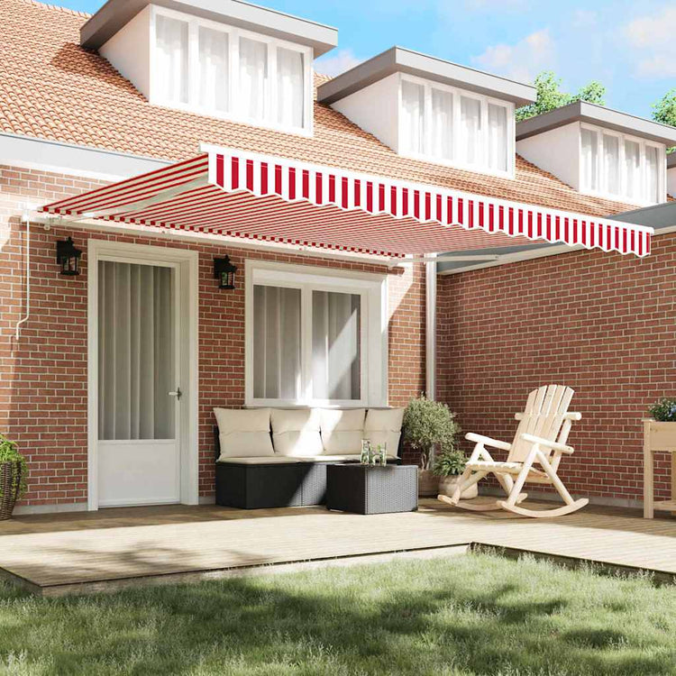 Vidaxx parasol pliant rouge et blanc 400 × 300 cm