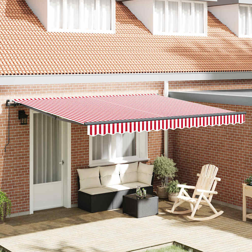 Vidaxx parasol pliant rouge et blanc 400 × 300 cm