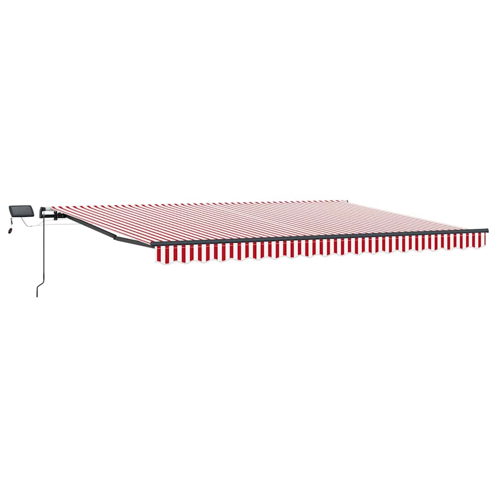 Vidaxx parasol pliant tissu rouge et blanc 400 × 300 cm