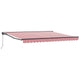 Vidaxx parasol pliant rouge et blanc 400 × 300 cm