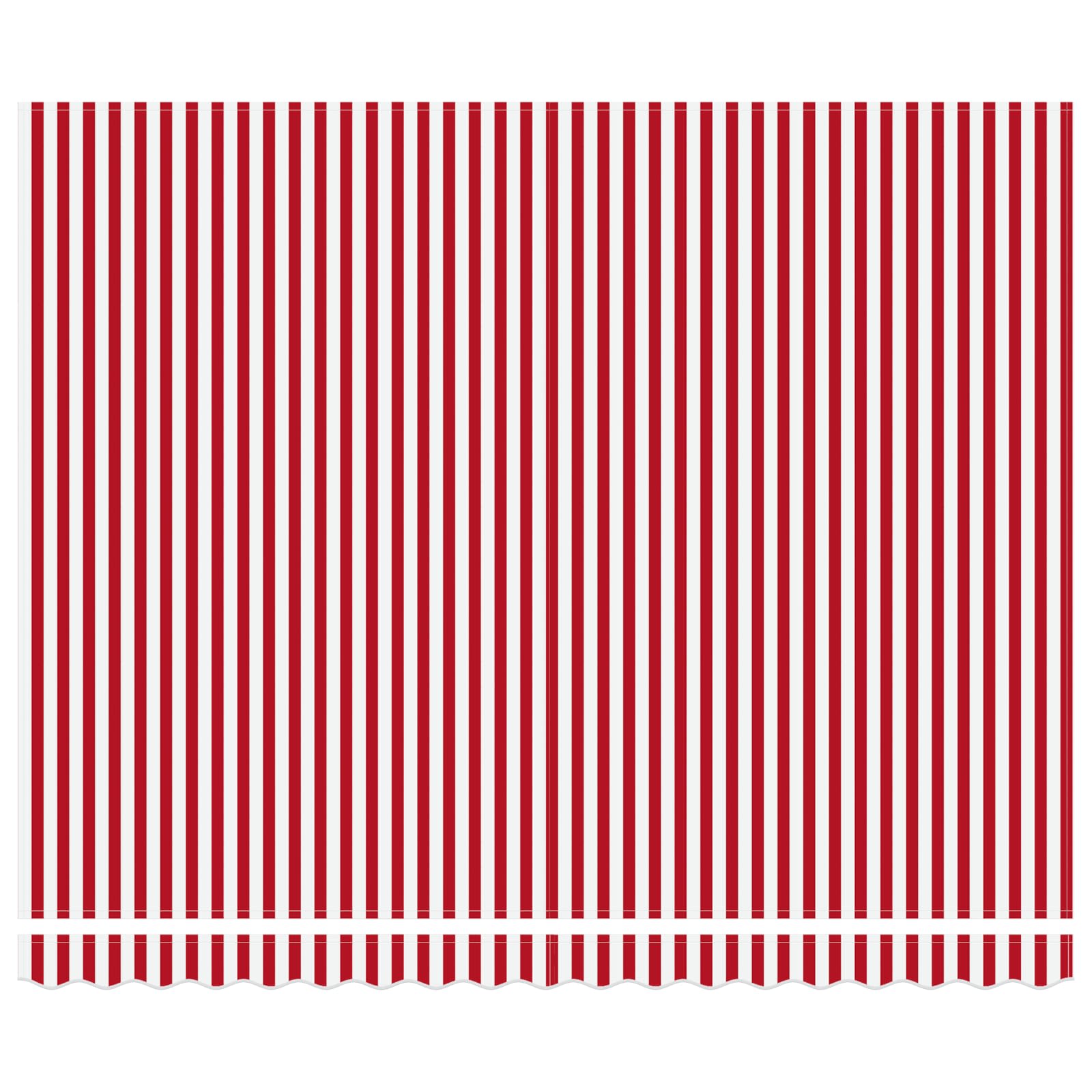 Vidaxx parasol pliant rouge et blanc 400 × 300 cm