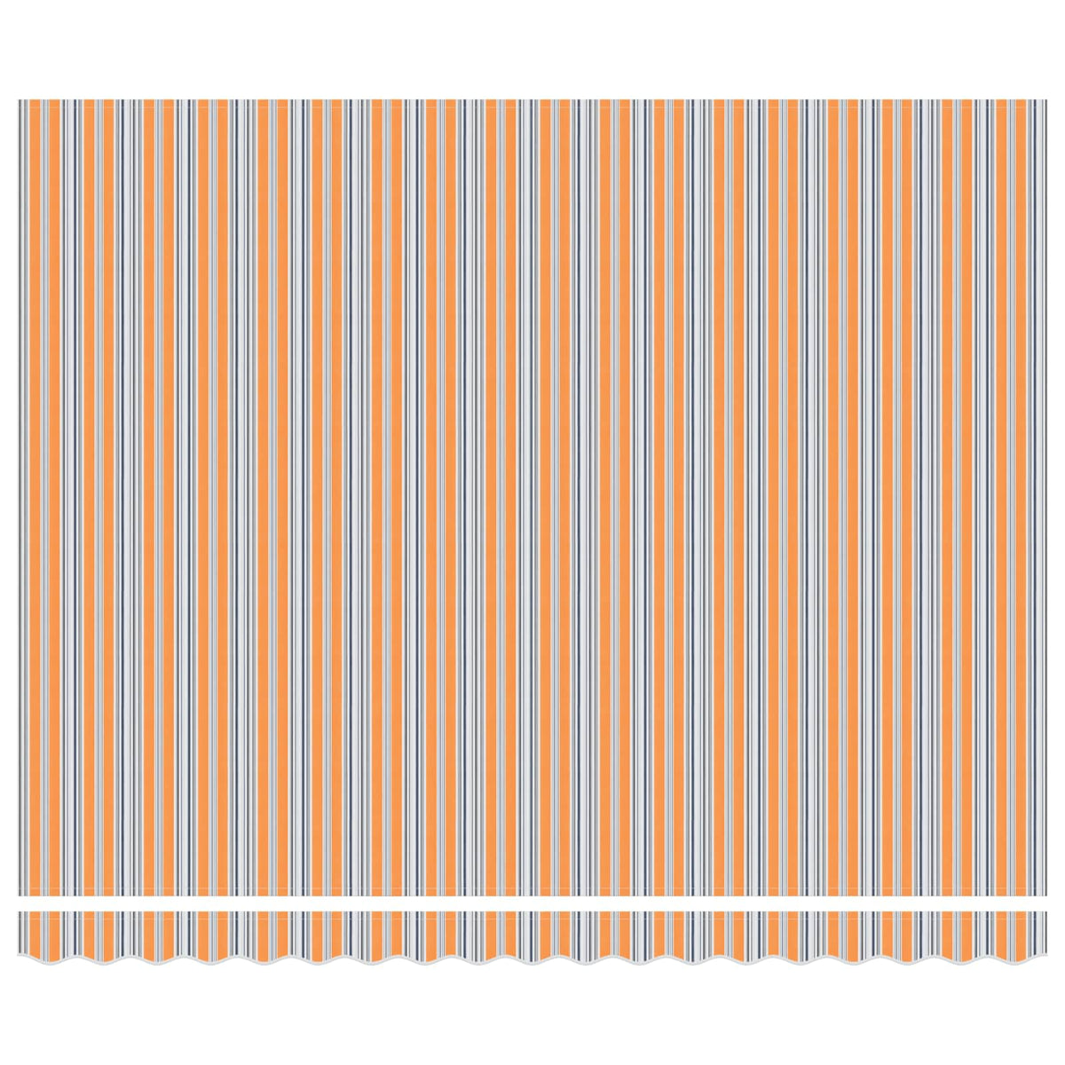 Vidaxx parasol pliable bleu et orange 400 × 300 cm