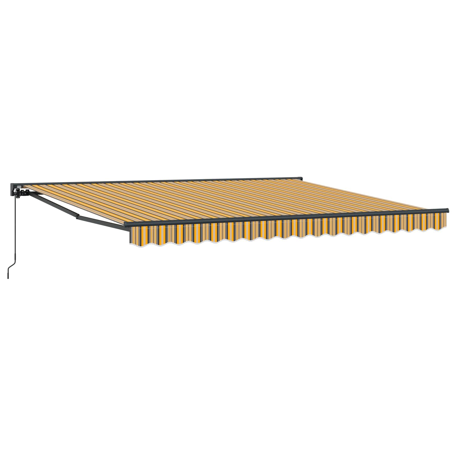 Vidaxx parasol pliant jaune et gris 400 × 300 cm