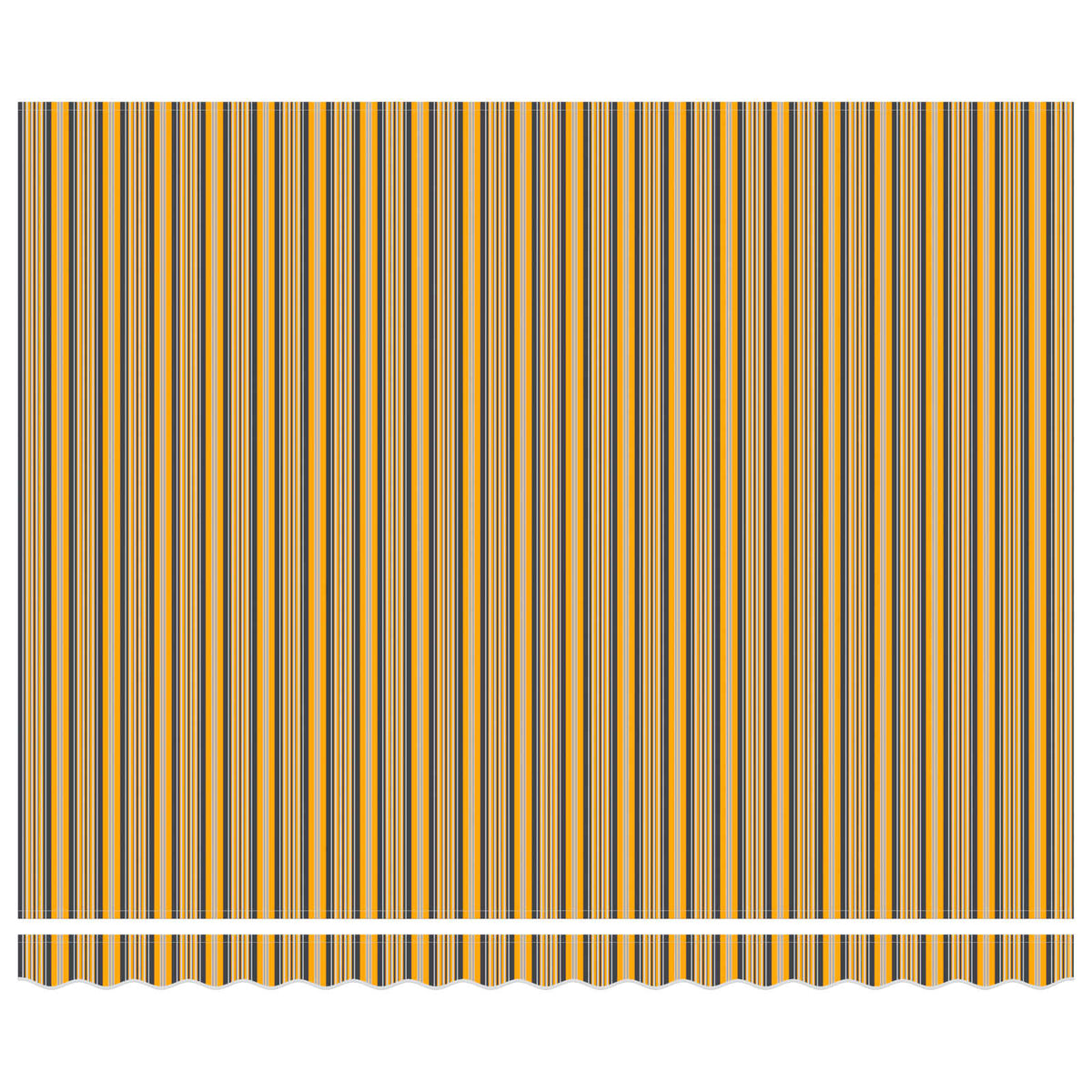 Vidaxx parasol pliant jaune et gris 400 × 300 cm