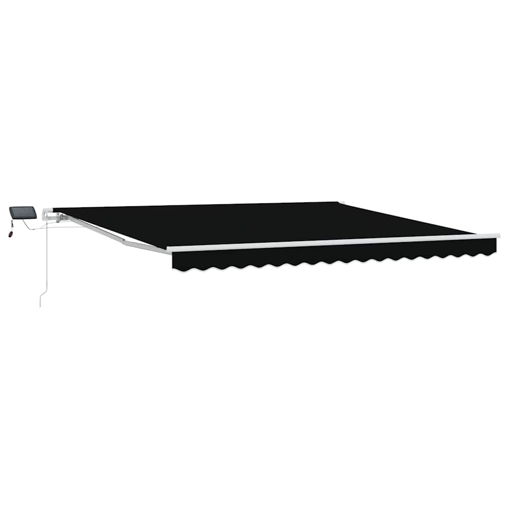 Auvent pliant Vidaxx noir 400 × 300 cm tissu et acier