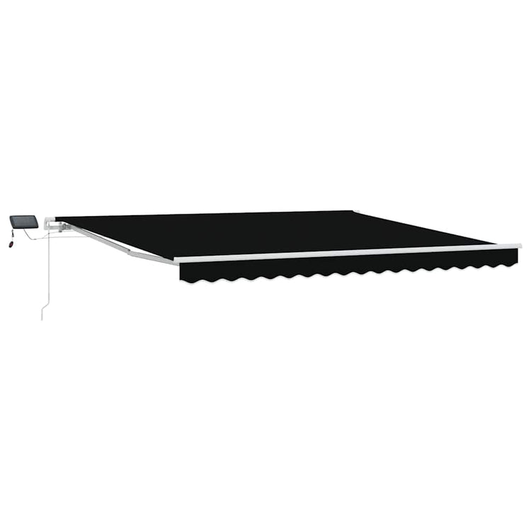 Auvent pliant Vidaxx noir 400 × 300 cm tissu et acier