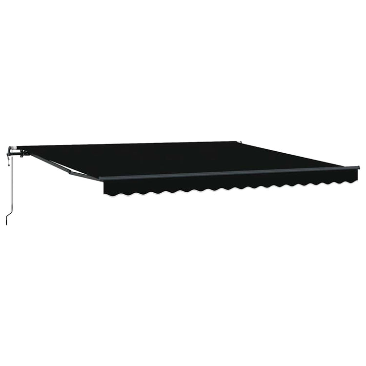 Auvent pliant Vidaxx noir 400 × 300 cm tissu et aluminium