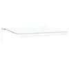 Vidaxx parasol pliant blanc 400 × 300 cm polyester et aluminium