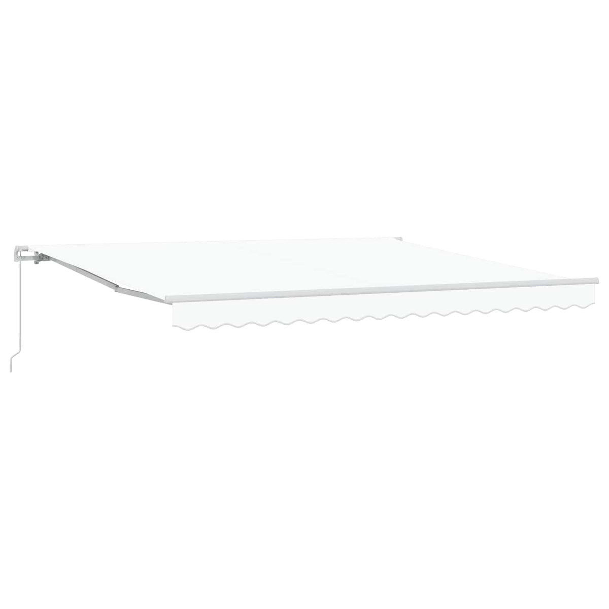 Vidaxx parasol pliant blanc 400 × 300 cm polyester et aluminium