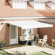 Vidaxx parasol pliant blanc 400 × 300 cm tissu et acier