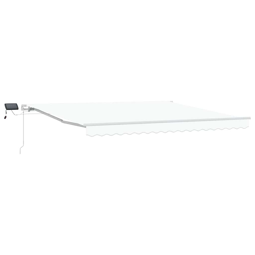 Vidaxx parasol pliant blanc 400 × 300 cm tissu et acier