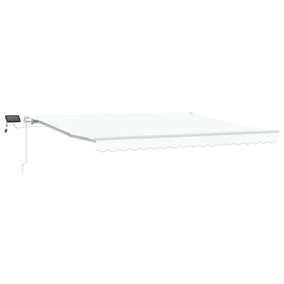 Vidaxx parasol pliant blanc 400 × 300 cm tissu et acier