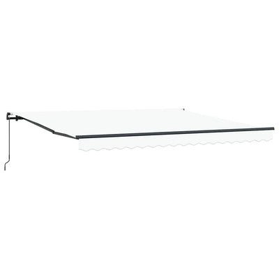 Vidaxx parasol pliant blanc 400 × 300 cm polyester et acier