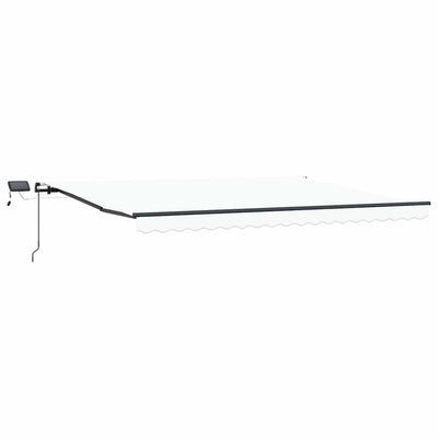 Vidaxx parasol pliant blanc 400 × 300 cm en tissu