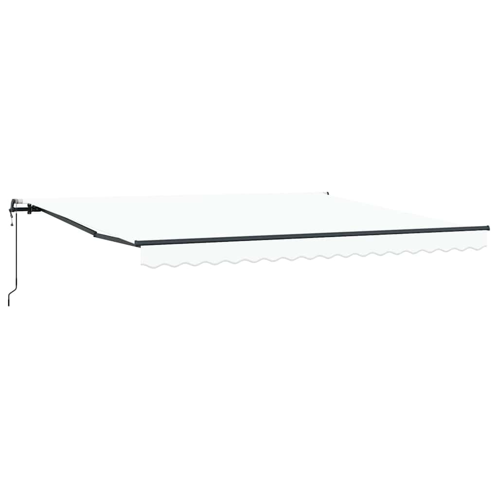 Auvent pliant Vidaxx blanc 400 × 300 cm tissu et aluminium