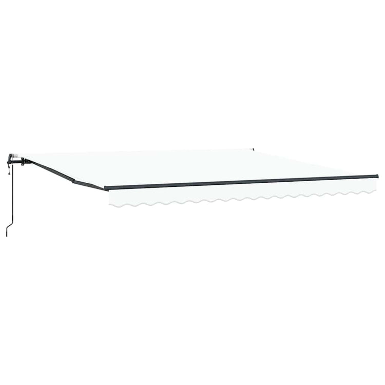 Auvent pliant Vidaxx blanc 400 × 300 cm tissu et aluminium