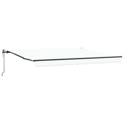 Auvent pliant Vidaxx blanc 400 × 300 cm tissu et aluminium