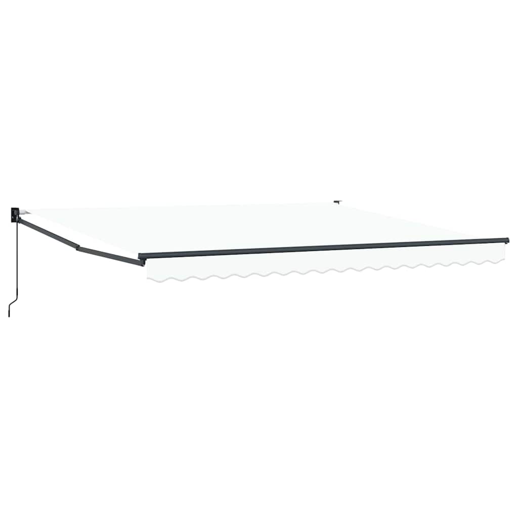 Vidaxx parasol pliant blanc 400 × 300 cm polyester et aluminium