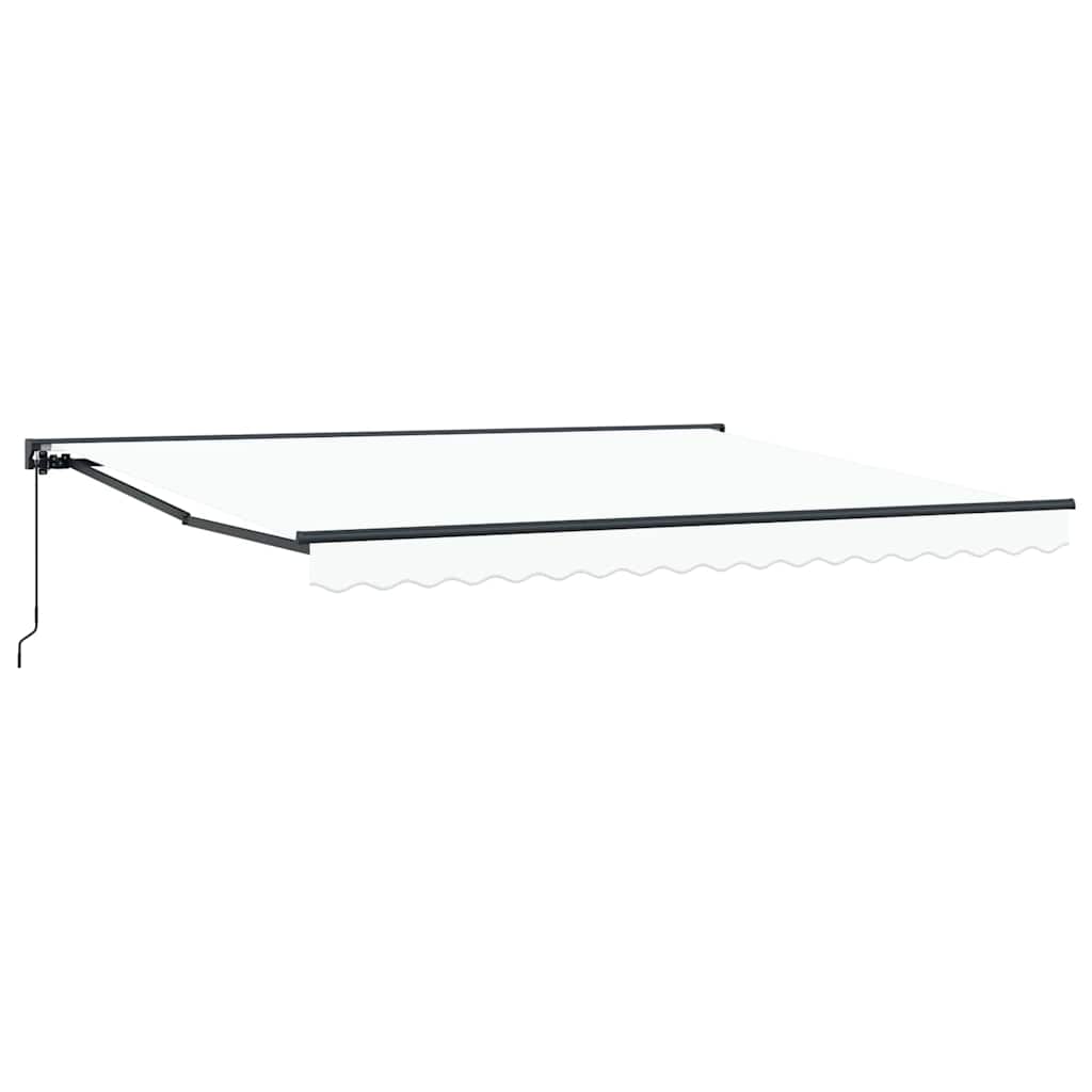 Vidaxx parasol pliant blanc 400 × 300 cm polyester et métal