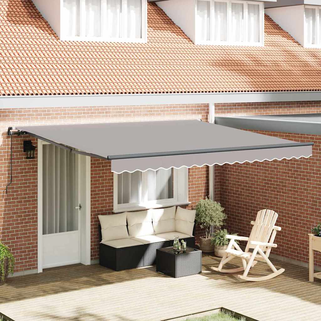 Auvent pliant Vidaxx gris clair 400 × 300 cm
