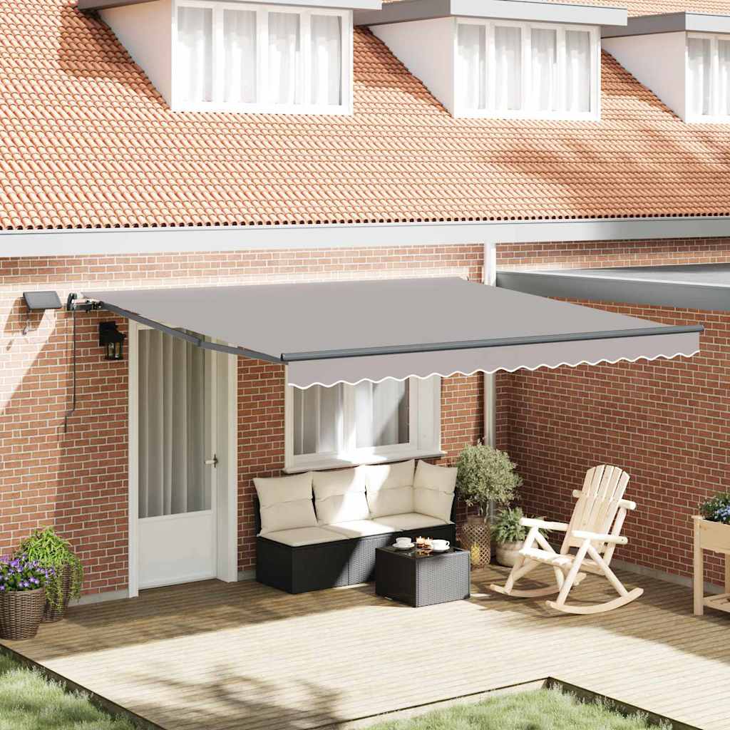 Vidaxx parasol pliant gris clair 400 × 300 cm en tissu