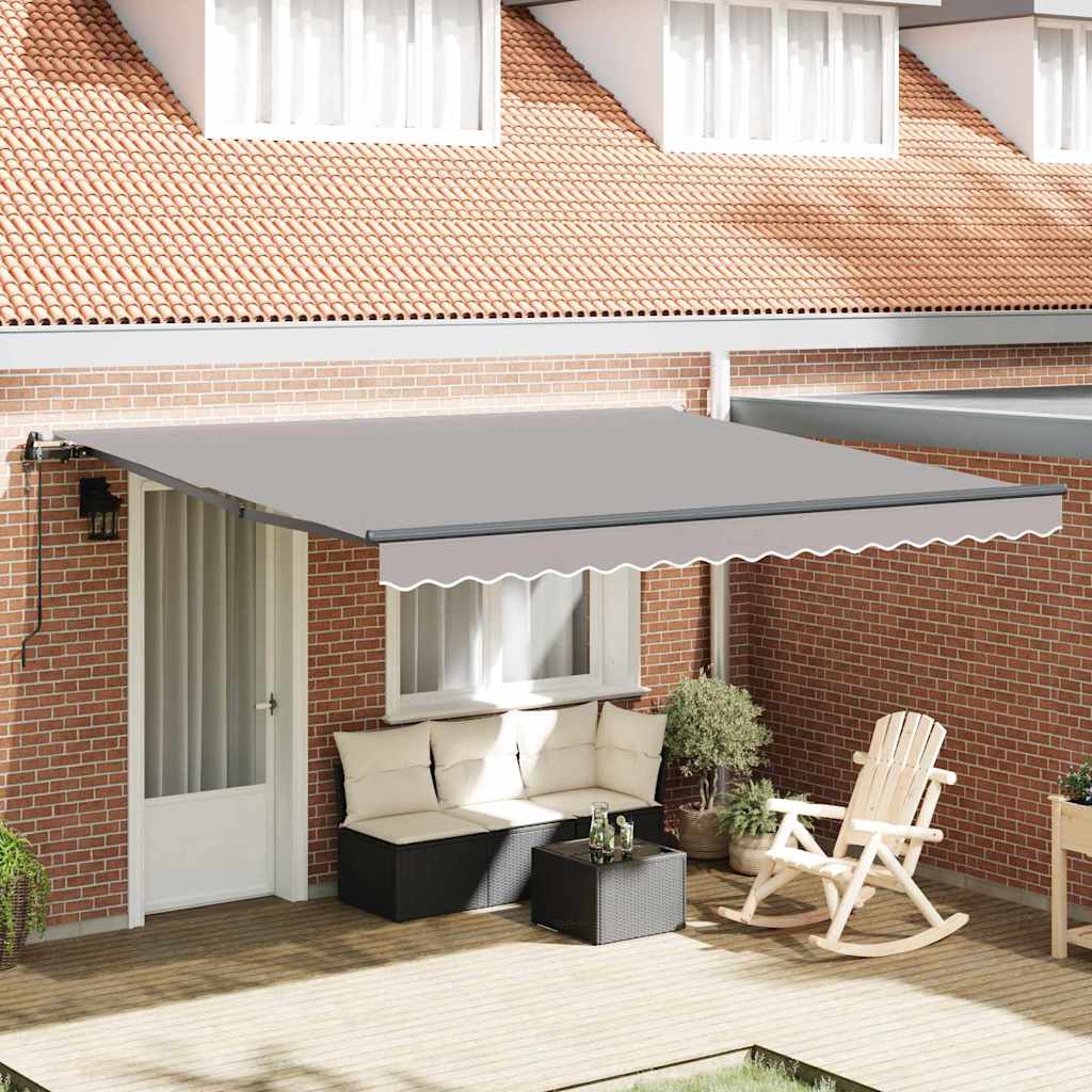 Auvent pliant Vidaxx gris clair 400 × 300 cm