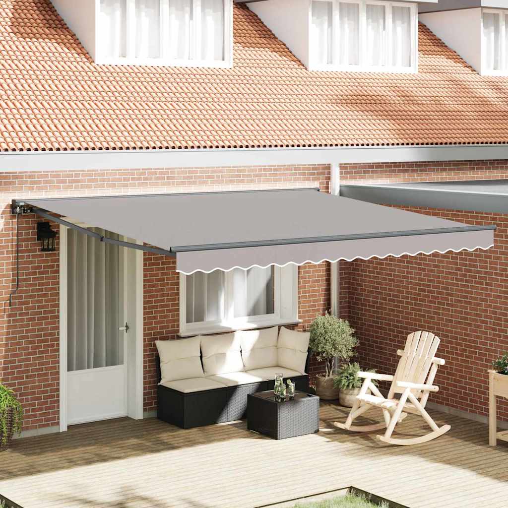 Auvent pliant Vidaxx gris clair 400 × 300 cm