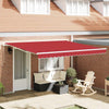 Vidaxx parasol pliant rouge 400 × 300 cm polyester et aluminium