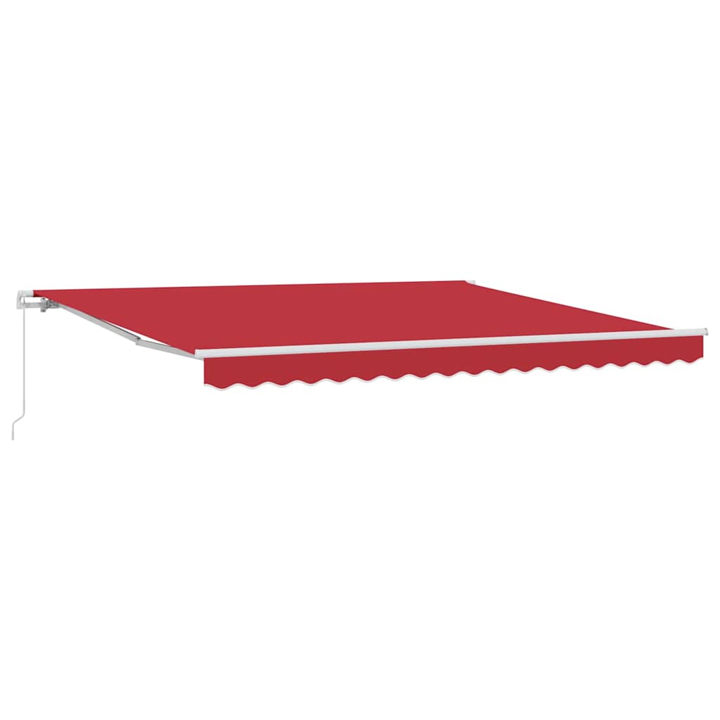 Vidaxx parasol pliant rouge 400 × 300 cm polyester et aluminium