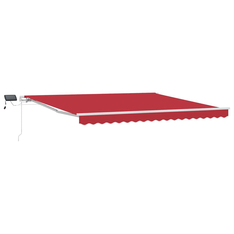 Vidaxx parasol pliant rouge 400 × 300 cm tissu et acier