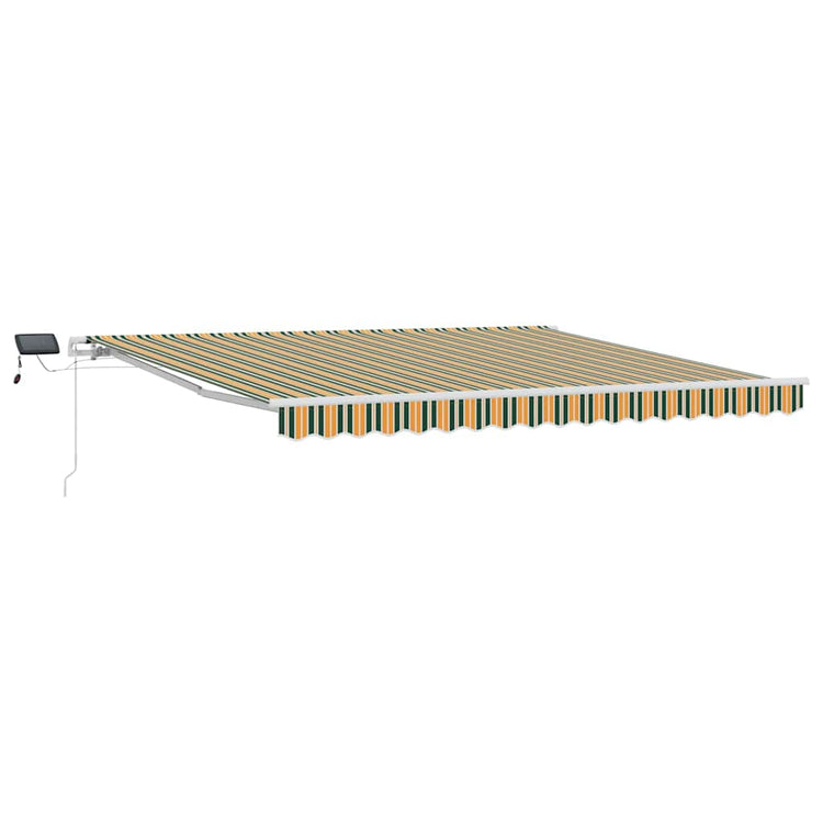 Vidaxx parasol pliant vert et jaune 400 × 300 cm tissu et acier