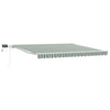 Vidaxx parasol pliant vert et blanc 400 × 300 cm tissu et acier