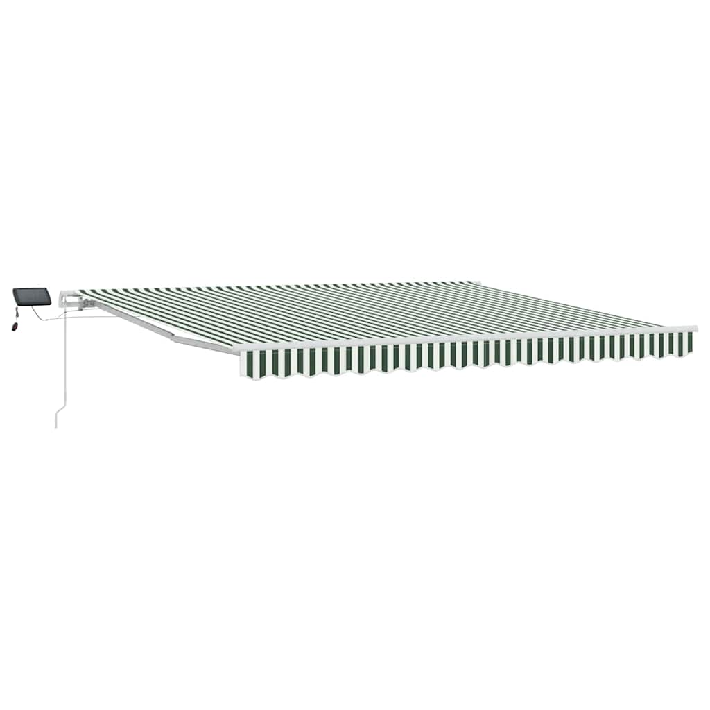 Vidaxx parasol pliant vert et blanc 400 × 300 cm tissu et acier