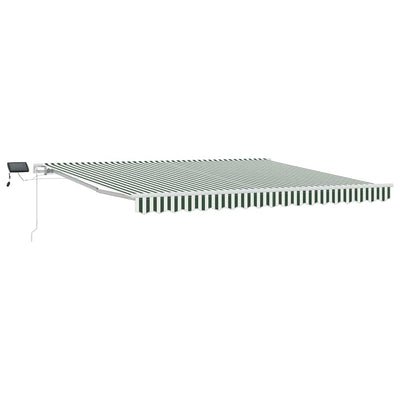 Vidaxx parasol pliant vert et blanc 400 × 300 cm tissu et acier