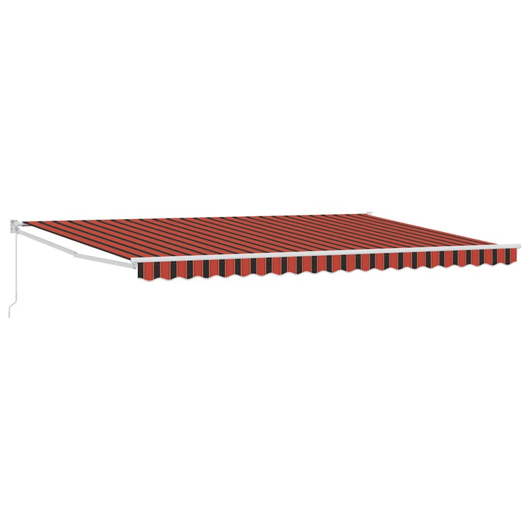 Auvent Vidaxx orange et marron 500 x 300 x 165 cm polyester et métal