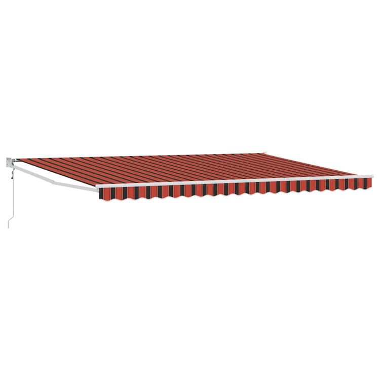 Auvent Vidaxx orange et marron 500 x 300 x 165 cm polyester et métal