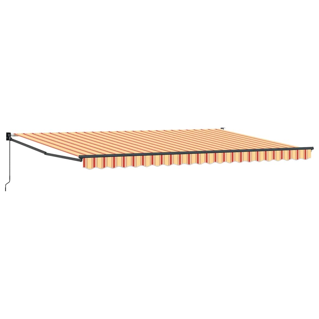 Auvent Vidaxx jaune et orange 500 x 300 x 165 cm polyester et métal