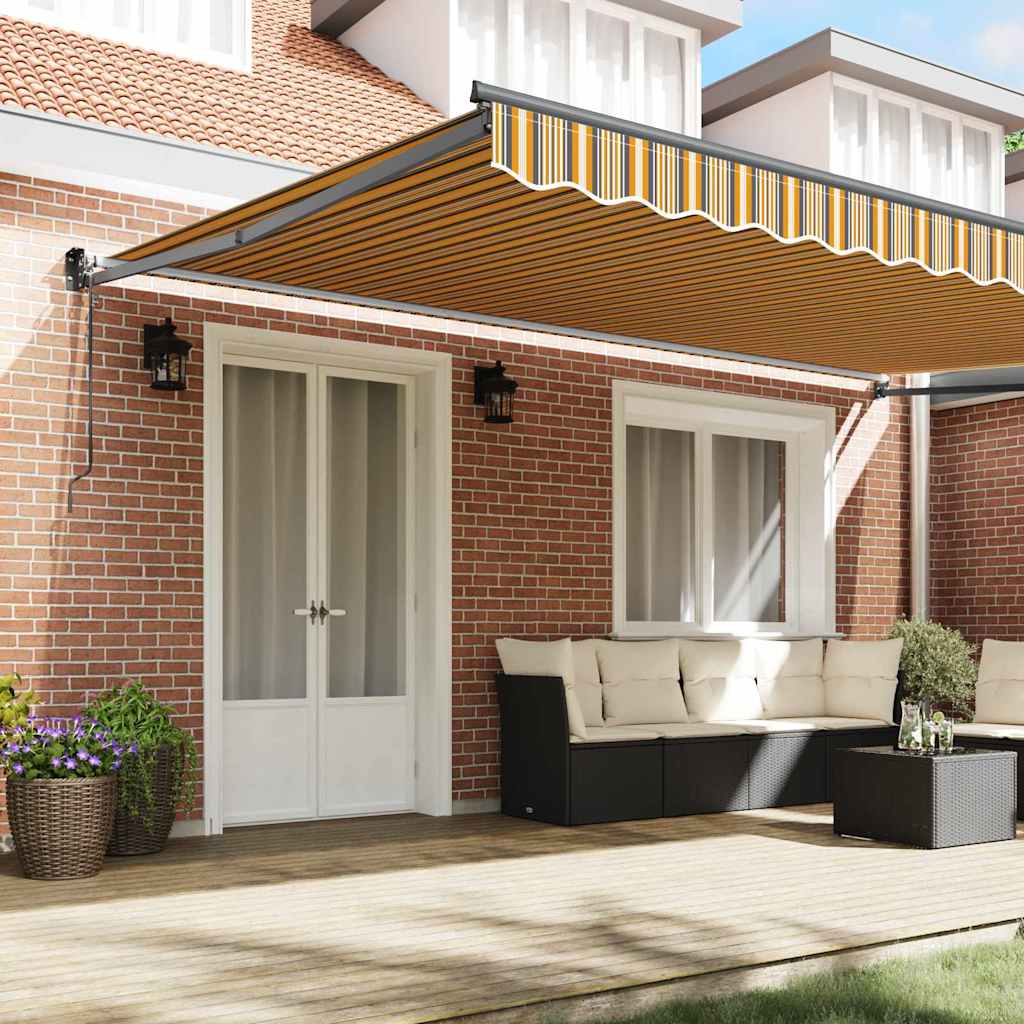 Auvent Vidaxx multicolore 500 x 300 x 165 cm polyester et métal
