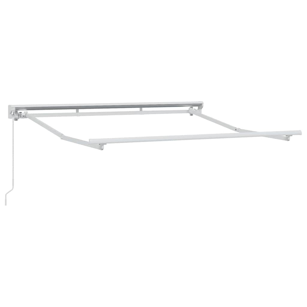 Vidaxxl cadre en soie blanc 2,5 x 2 m en acier thermolaqué