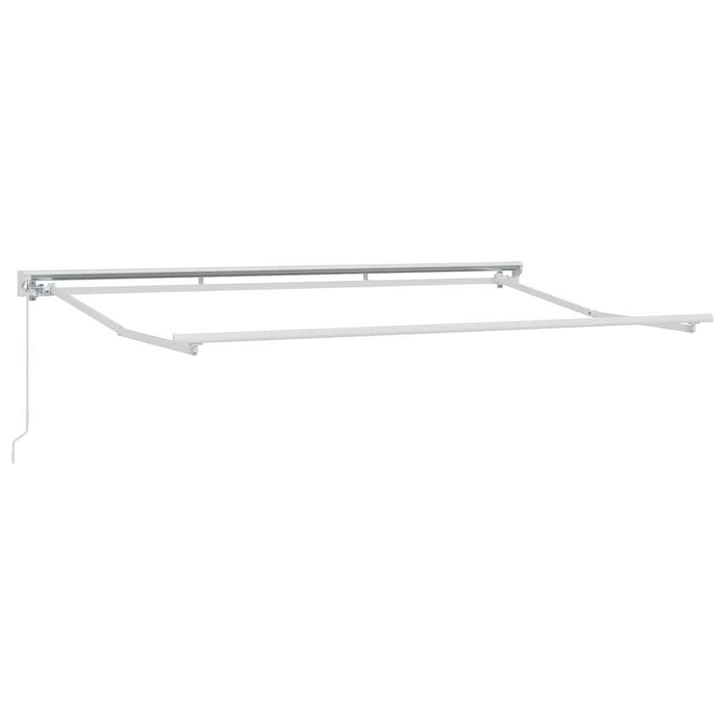 Vidaxxl cadre en soie blanc 3,5 x 2 m en acier thermolaqué