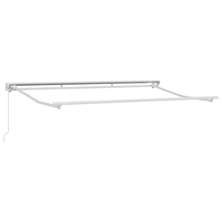 Vidaxxl cadre en soie blanc 3,5 x 2 m en acier thermolaqué