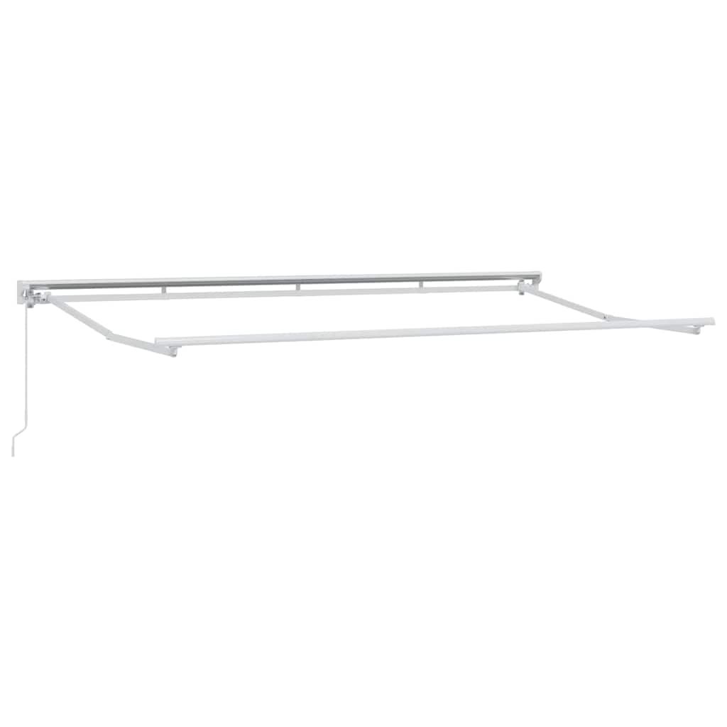Vidaxxl cadre en soie blanc 4 x 2 m en acier thermolaqué